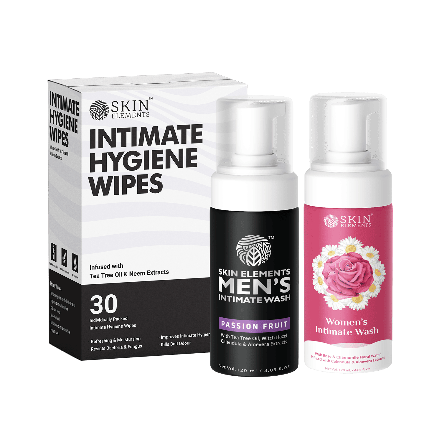 Intimate hygiene Wipes + Intimate wash for men & Women